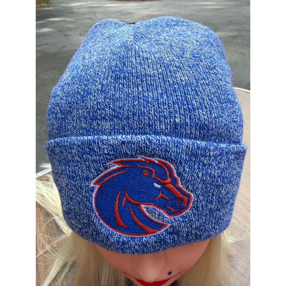 Boise State Broncos Legacy Knit Cuffed Beanie Hat Blue Marled Adult OS NWT